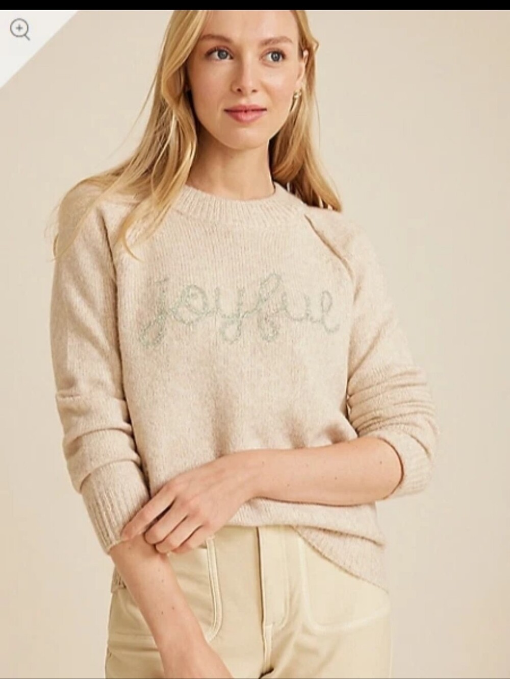 NWT Maurices Crewneck Sweater with 'Joyful' Script Soft Sz 0X